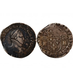 HENRI III - TESTON ARGENT 1575 T NANTES 2