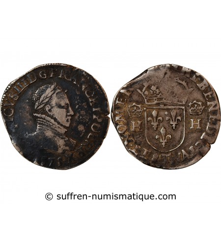 HENRI III - TESTON ARGENT 1575 T NANTES