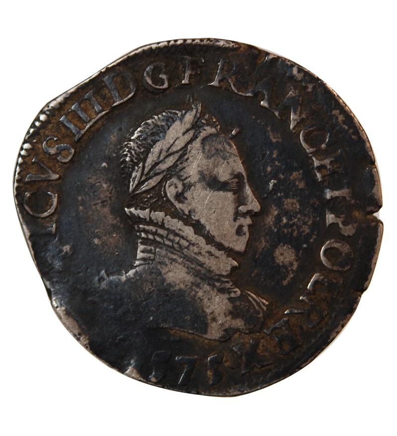 HENRI III - TESTON ARGENT 1575 T NANTES