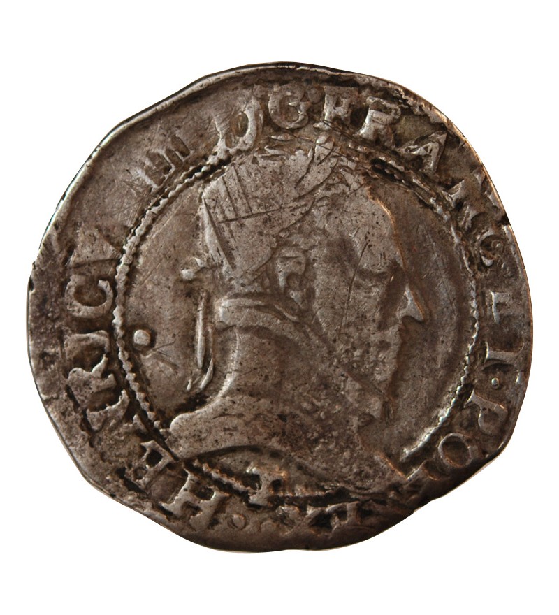 HENRI III - 1/2 FRANC AU COL PLAT 1587 T NANTES