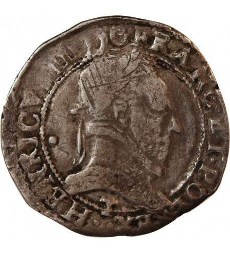 HENRI III - 1/2 FRANC AU COL PLAT 1587 T NANTES