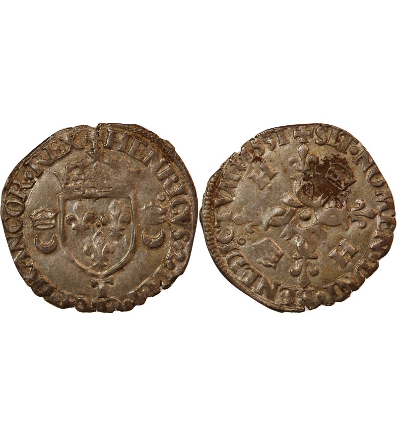 HENRI II - DOUZAIN AUX CROISSANTS 1551 T NANTES