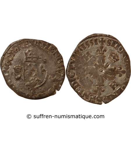 HENRI II - DOUZAIN AUX CROISSANTS 1551 T NANTES