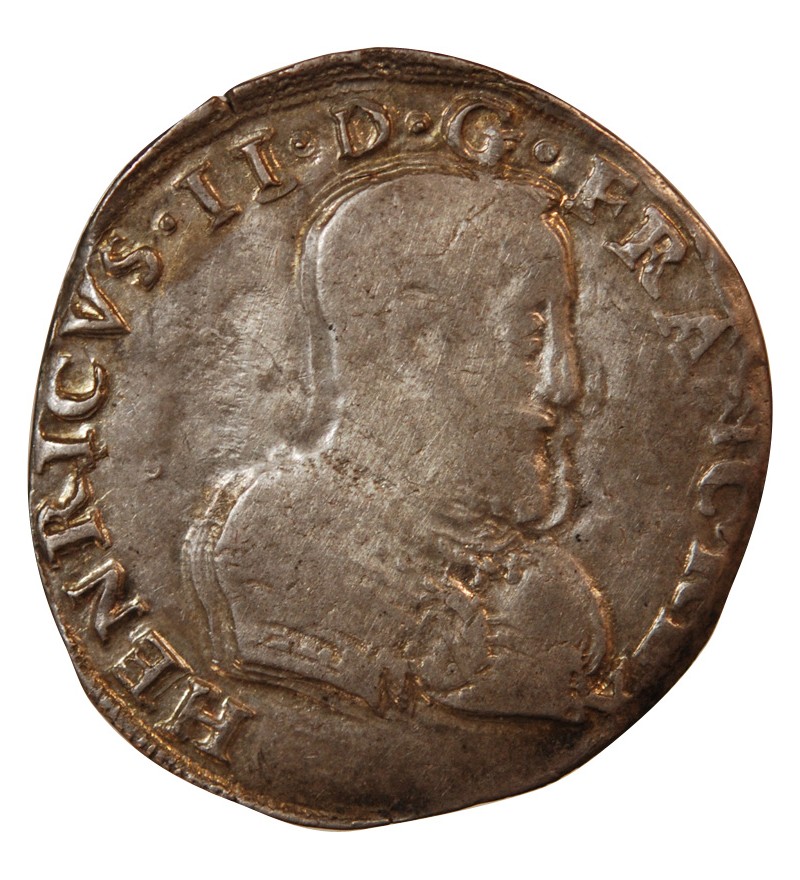 CHARLES IX, AU NOM D'HENRI II ﻿- TESTON DU DAUPHINE 1561 Z GRENOBLE﻿