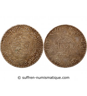 MAROC, ABD AL-HAZIZ - 10 DIRHAMS ARGENT 1321 (1903)