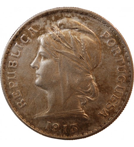 PORTUGAL - 50 CENTAVOS ARGENT 1913