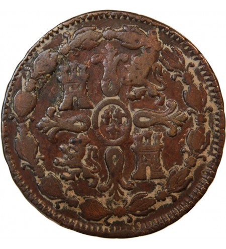 ESPAGNE, CHARLES IV - 8 MARAVEDIS 1797