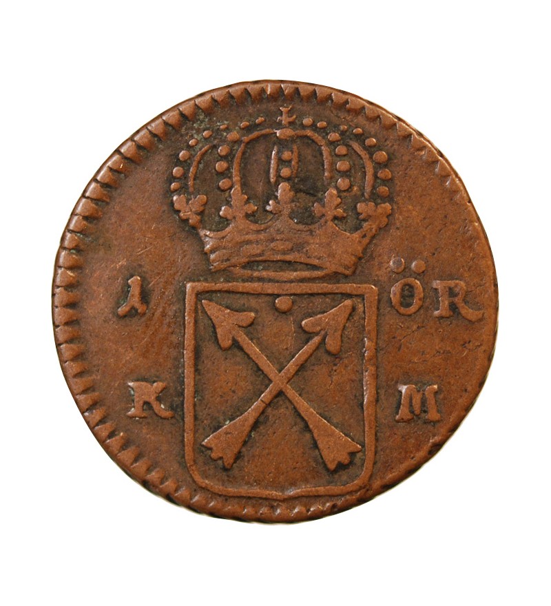 SUÈDE, ULRIKA ELEONORA - 1 ÖRE 1719