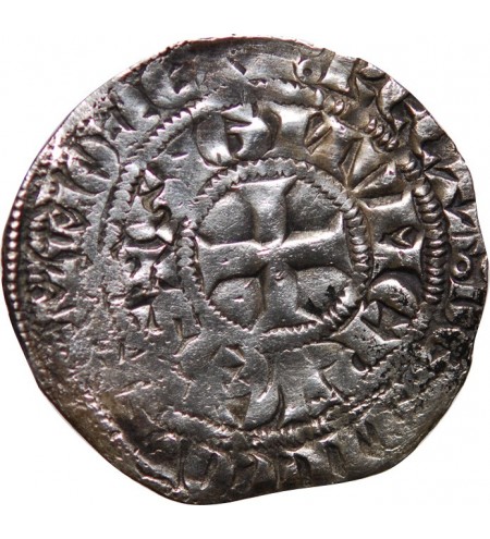 CAMBRESIS, SEIGNEURIE D'ELINCOURT - GUY IV DE SAINT PAUL BAUDEQUIN A CHEVAL ARGENT