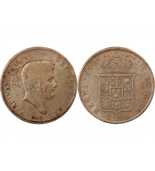 ITALIE, ROYAUME DES DEUX-SICILES, FERDINAND II - 120 GRANA ARGENT 1848 2
