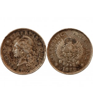 ARGENTINE - 20 CENTAVOS ARGENT 1882 2