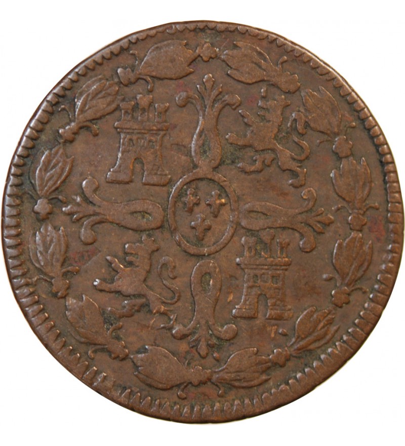 ESPAGNE, FERDINAND VII - 8 MARAVEDIS 1821 J