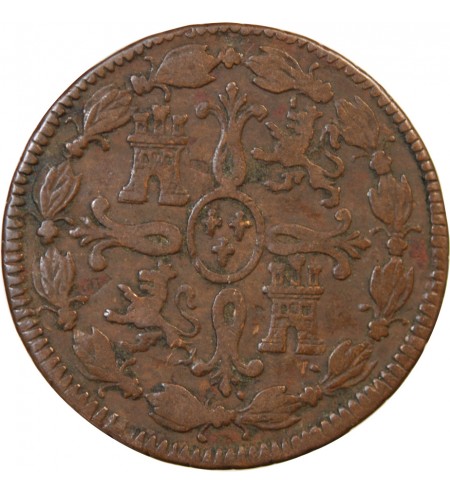 ESPAGNE, FERDINAND VII - 8 MARAVEDIS 1821 J