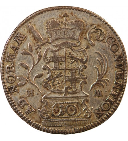 ALLEMAGNE, ÉVÊCHÉ DE FULDA, HEINRICH VIII - 10 KREUZER ARGENT 1766