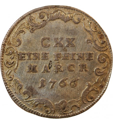 ALLEMAGNE, ÉVÊCHÉ DE FULDA, HEINRICH VIII - 10 KREUZER ARGENT 1766