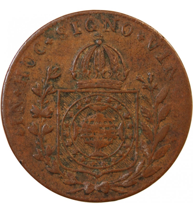 BRESIL, PEDRO I - 20 REIS 1827 R RIO DE JANEIRO