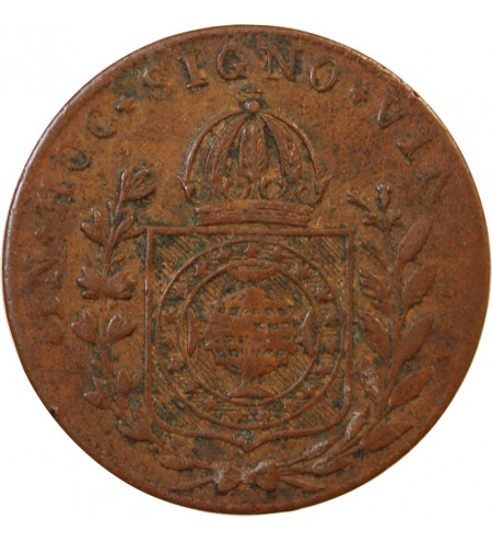 BRESIL, PEDRO I - 20 REIS 1827 R RIO DE JANEIRO