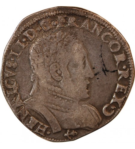 HENRI II - TESTON ARGENT 1561 L BAYONNE - 2e TYPE