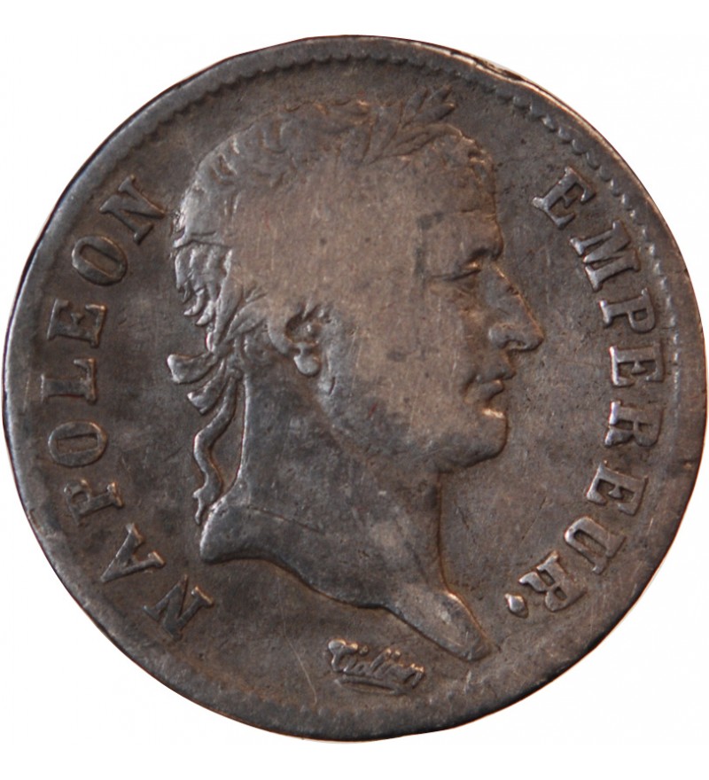 NAPOLEON Ier - 1 FRANC ARGENT 1812 T NANTES