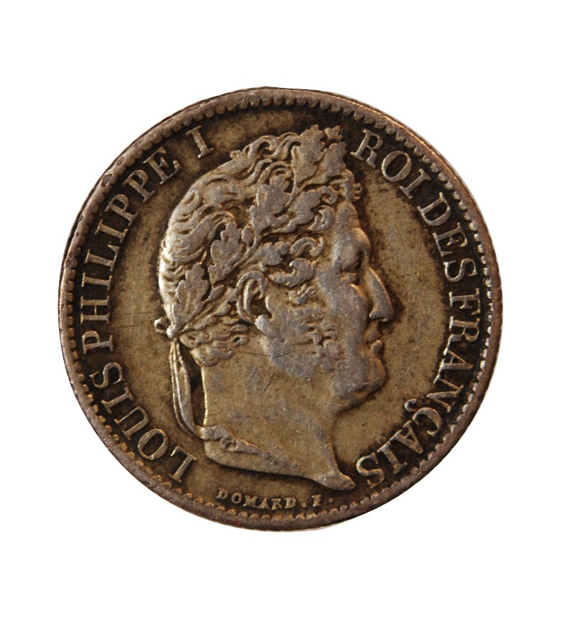 LOUIS-PHILIPPE﻿ Ier - 1/2 FRANC ARGENT 1844 W LILLE