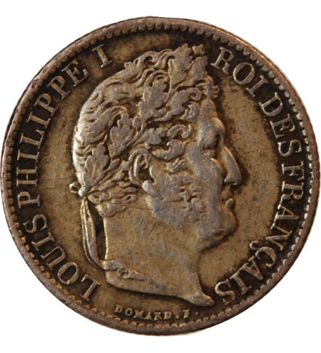 LOUIS-PHILIPPE﻿ Ier - 1/2 FRANC ARGENT 1844 W LILLE