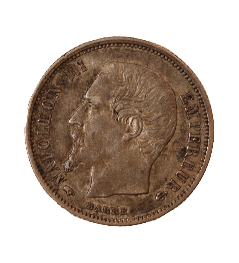 NAPOLEON III - 50 CENTIMES ARGENT 1858 A PARIS