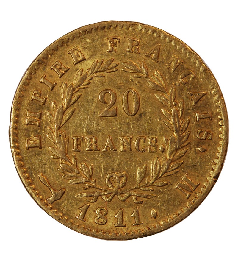 NAPOLEON Ier - 20 FRANCS OR 1811 M TOULOUSE