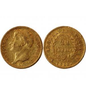 NAPOLEON Ier - 20 FRANCS OR 1811 M TOULOUSE 2