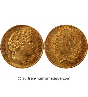 CERES ﻿- 20 FRANCS OR 1850 A PARIS﻿