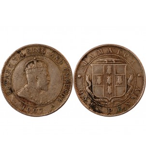 JAMAÏQUE, GEORGES V - PENNY 1907 2
