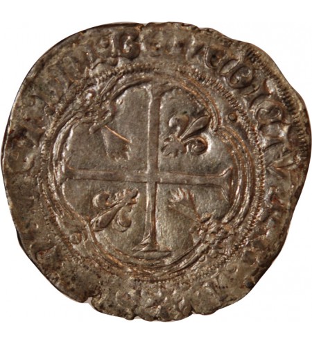 CHARLES VIII - BLANC A LA COURONNE DE BRETAGNE 1483 / 1498 NANTES