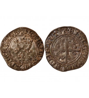 CHARLES VI - GROS DIT FLORETTE 1380 / 1422 POITIERS R2 2