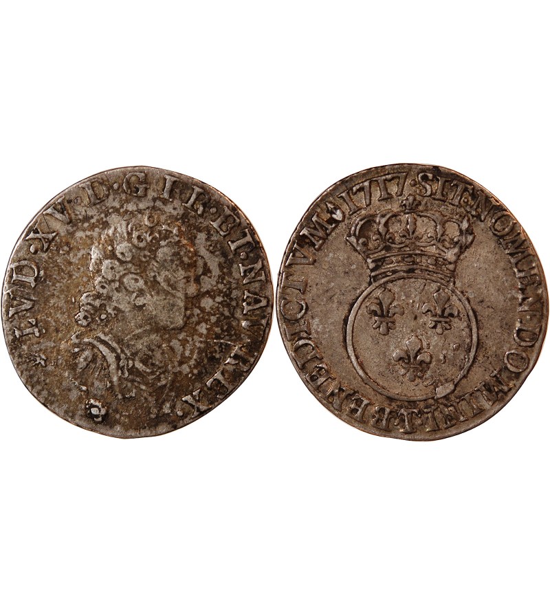 LOUIS XV - 1/10 ECU VERTUGADIN 1717 T NANTES R2
