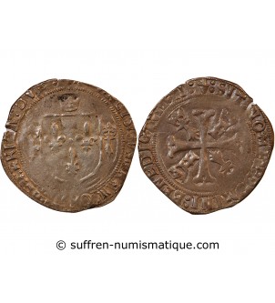 FRANCOIS Ier ﻿﻿- GRAND BLANC DE BRETAGNE ARGENT 1515 / 1547 NANTES