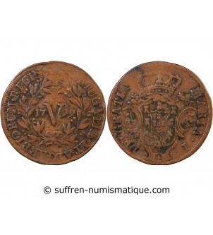 PORTUGAL, MARIE I - 5 REIS 1799