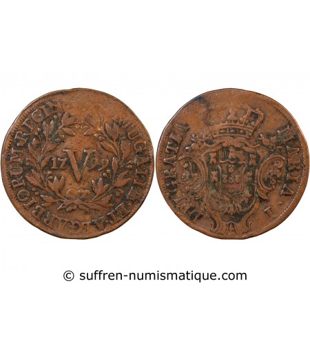 PORTUGAL, MARIE I - 5 REIS 1799