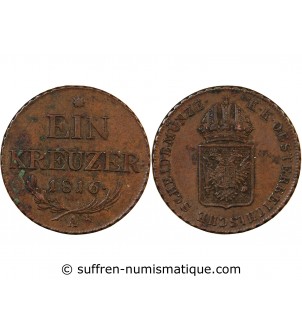 AUTRICHE, FRANÇOIS Ier - KREUZER 1816 A VIENNE