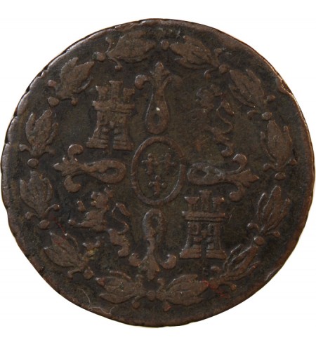ESPAGNE, CHARLES III - 4 MARAVEDIS 1779 SEGOVIE