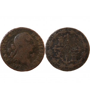 ESPAGNE, CHARLES III - 4 MARAVEDIS 1779 SEGOVIE 2