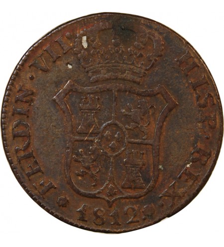 CATALOGNE, FERDINAND VII - 3 QUARTOS 1812