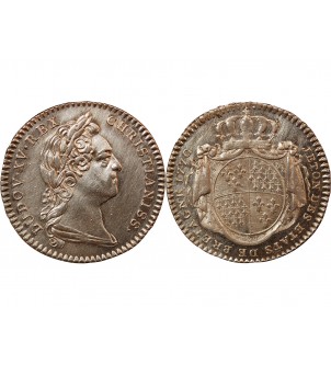 ETATS DE BRETAGNE, LOUIS XV – JETON ARGENT 1770 RENNES Daniel 120 2