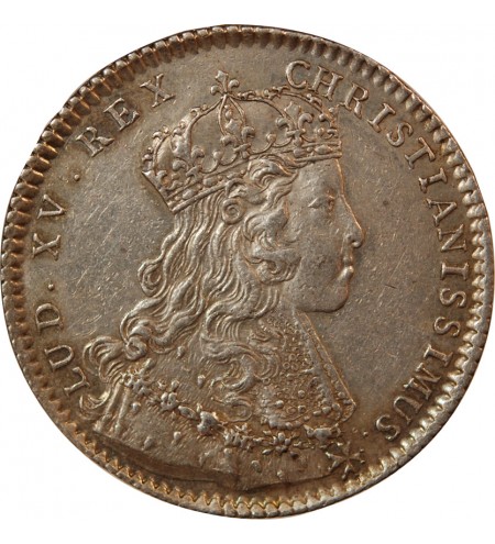 ETATS DE BRETAGNE, LOUIS XV – JETON ARGENT 1722 NANTES Daniel 76