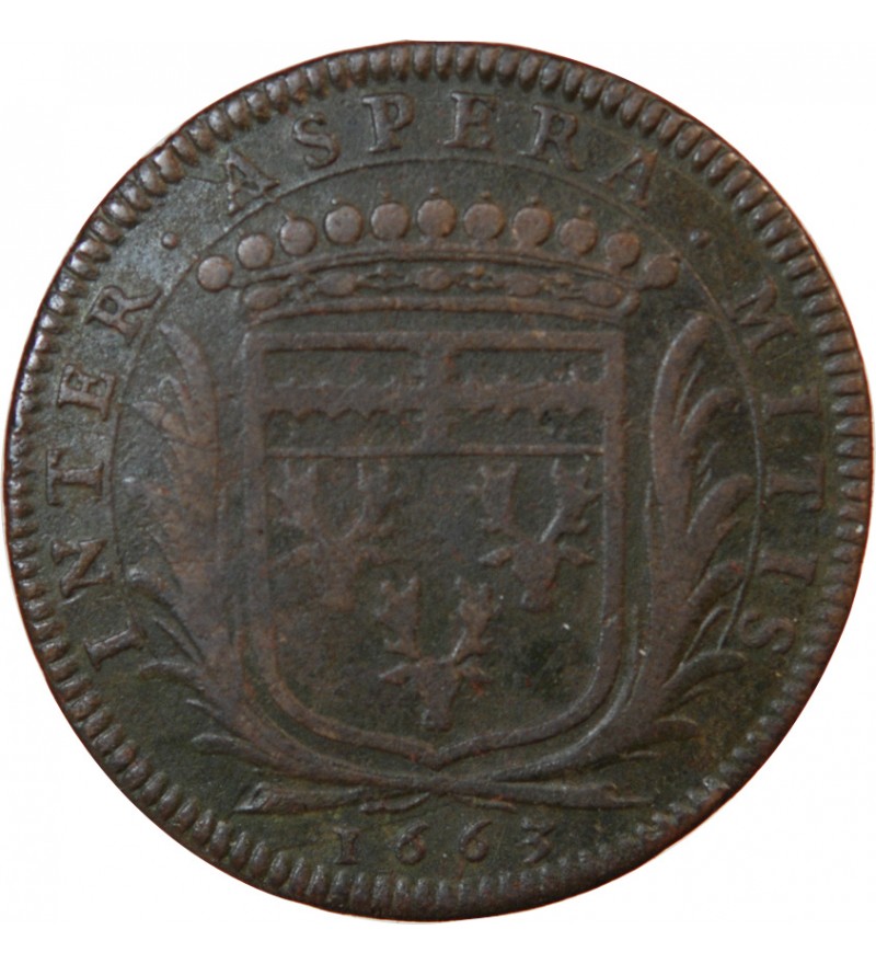 MAIRE DE NANTES, LOUIS MACÉ, SIEUR DE LA ROCHE – JETON 1663 F.8871