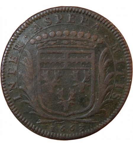 MAIRE DE NANTES, LOUIS MACÉ, SIEUR DE LA ROCHE – JETON 1663 F.8871