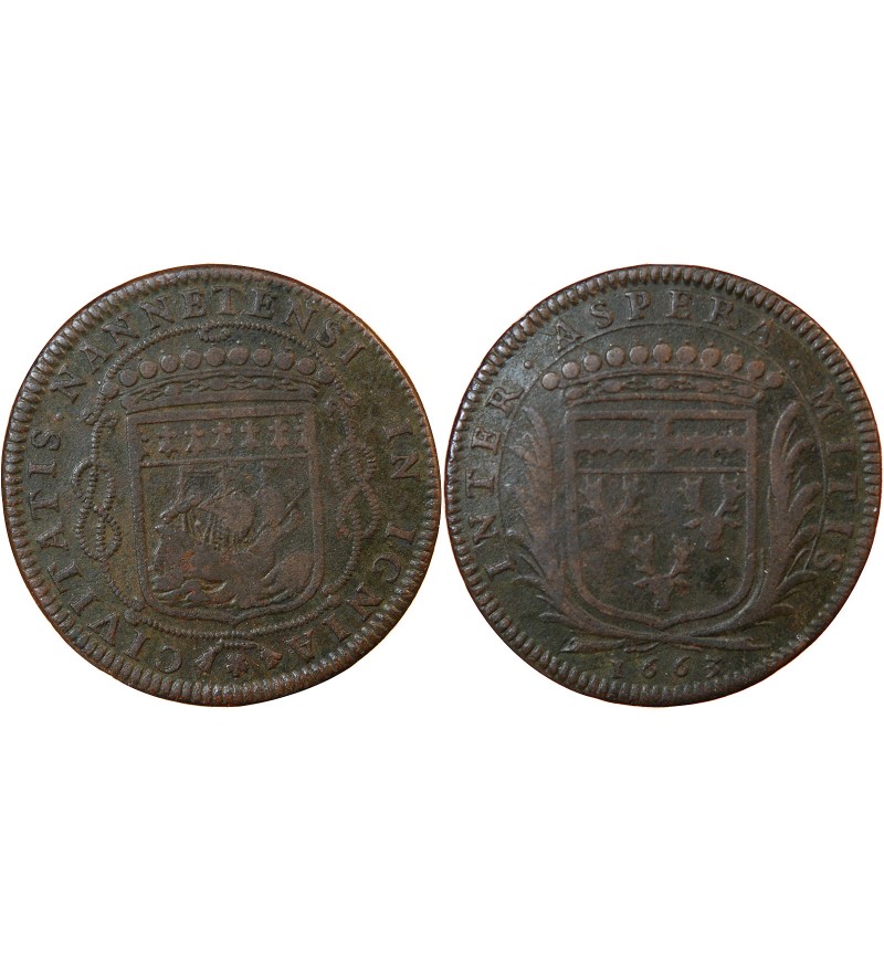 MAIRE DE NANTES, LOUIS MACÉ, SIEUR DE LA ROCHE – JETON 1663 F.8871