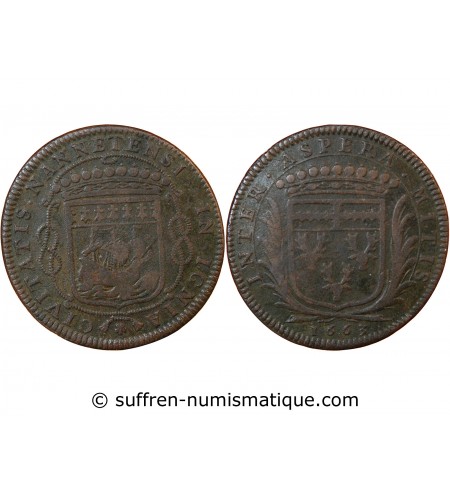 MAIRE DE NANTES, LOUIS MACÉ, SIEUR DE LA ROCHE – JETON 1663 F.8871