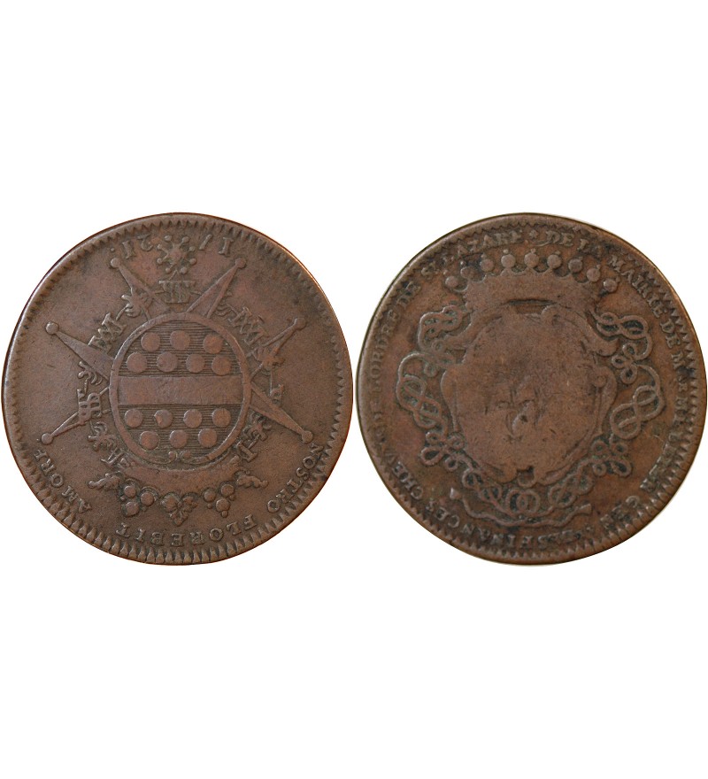 MAIRE DE NANTES, GERARD MELLIER – JETON 1721