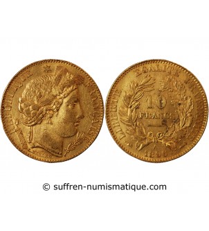 CERES ﻿- 10 FRANCS OR 1896 A PARIS﻿