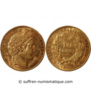 10 FRANCS OR CERES 1899 A PARIS