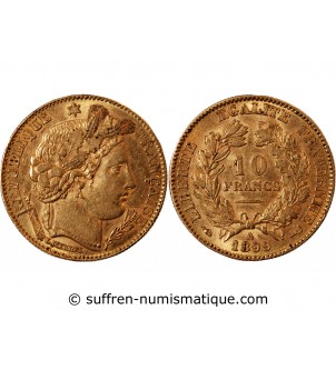 10 FRANCS OR CERES 1899 A PARIS